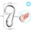 Stainless Steel Carabiner Clip Spring Snap Hook 20 pcs 2