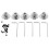 Silver Steel Flange Coupling 10 pcs 0.8 x 0.8 x 0.6 in 8