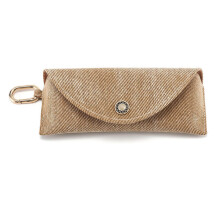 Denim Glasses Pouch with Hook - Soft Protective Case for