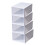 Stackable Plastic Shoe Boxes Clear Front 13x9x5.5 cm 5