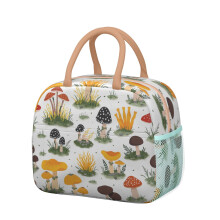 Lunch Tote Bag Leakproof Mushroom Design 1 Pack