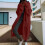 Women's Solid Acrylic Knit Cardigan Long Sleeve Mid-Length 1