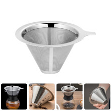 Stainless Steel Cone Coffee Filter Reusable