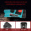 3W Flashlight Compatible with Milwaukee Makita Bosch 5