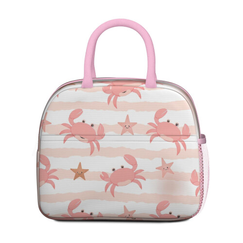 Crab Lunch Tote Bag Leakproof Zipper 1 pc 1