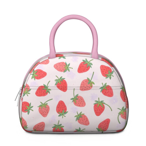 Strawberry Insulated Lunch Tote Large Capacity Leakproof 1