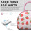 Strawberry Insulated Lunch Tote Large Capacity Leakproof 3