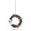 Mini Christmas Wreath Ornament Artificial Pinecone with Red 3