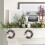 Mini Christmas Wreath Ornament Artificial Pinecone with Red 4