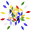 Iridescent Glass Petals Mosaic Tiles 42 pcs 1