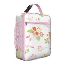 Insulated Strawberry Lunch Box Reusable Cooler Tote 1 Pack