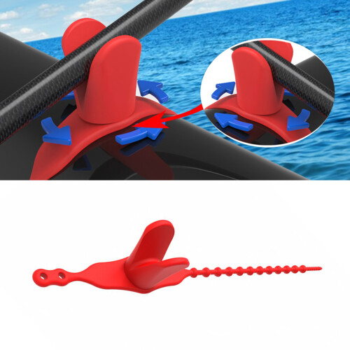 Universal Fishing Rod Mount Adjustable Silicone Holder for 1