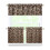 Brown Gradient Leopard Kitchen Curtains Set 3-Piece 1