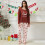 Flannel Pajama Set Long Sleeve Top and Pants 4