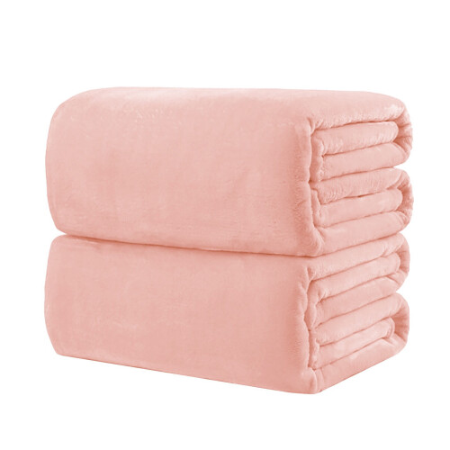 Flannel Blanket Solid Color Coral Velvet 2026 New Arrival