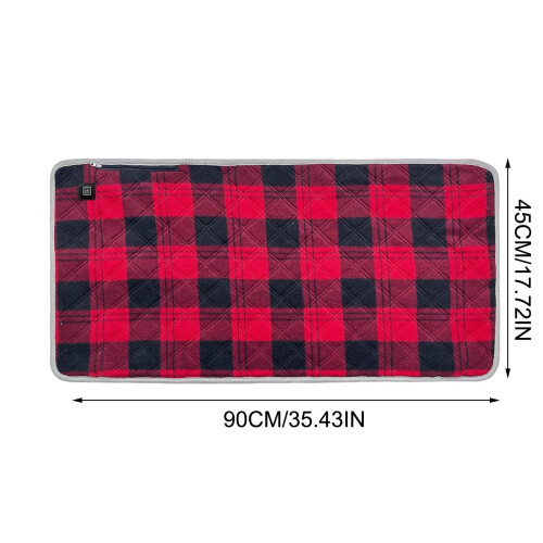 USB Heated Seat Cushion 3-Temp Portable 5V 2