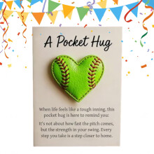 Heart-Shaped Softball Encouragement Cards 12-Pack