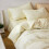 Bed Sheets Set Light Yellow Twin 2