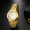 Women's Analog Quartz Round Watch with Detachable Strap and 8