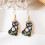 Cat Stud Earrings for Women 2 Pieces 5