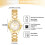 Women's Analog Quartz Round Watch with Detachable Strap and 3