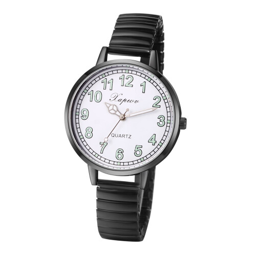 Stretch Strap Watch for Women Analog Quartz Stainless Steel