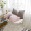 Pink Bow Pillow Soft Decorative Throw Pillow 30x50cm 2
