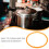 Silicone Pressure Cooker Gasket Orange 2 pcs 2
