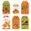 Thanksgiving Gift Tags Pumpkin Maple Leaf Design 60 Pieces 2