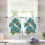 Sheer Curtains Ginkgo Biloba Marble Texture 52x54 in 2 1