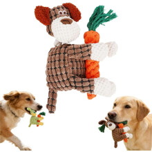 Indestructible Plush Dog Toy for Aggressive Chewers Small