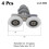 Twin Bathroom Shower Door Roller Wheels 19/23/25/27 mm 1
