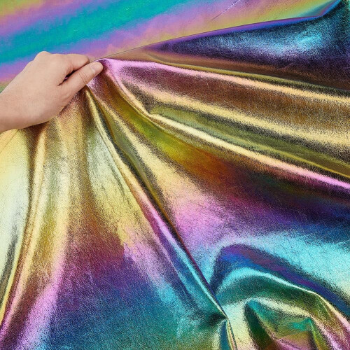 Iridescent Holographic Fabric 1 Yard 150 cm Wide 2