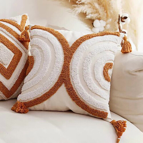 Minimalist Ethnic Throw Pillow 18x18 Inch