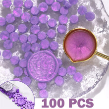 Aurora Borealis Octagonal Wax Seals 100 pcs