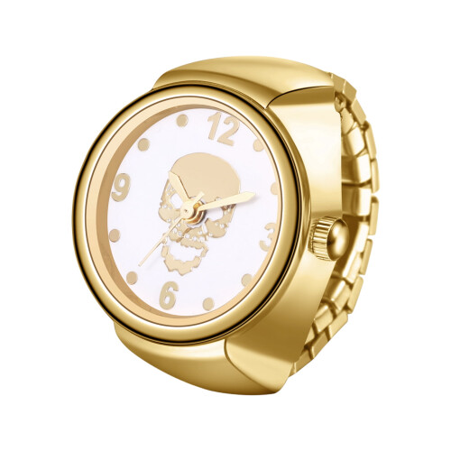 Elastic Strap Ring Watch for Women Analog Quartz Flexible