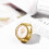 Elastic Strap Ring Watch for Women Analog Quartz Flexible 6