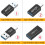 USB 3.1 Type-A to USB-C Adapter 4 pcs 10 Gbps 3