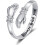 Stainless Steel Adjustable Hug Ring Engraved Always With 2
