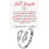 Stainless Steel Adjustable Hug Ring Engraved Always With 1