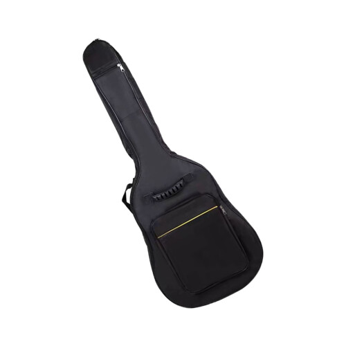 Padded Acoustic Guitar Case Rectangular Black 1 Pack 2