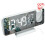 LED Projection Alarm Clock White 7.5-inch Dual Alarm 3
