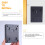Solar Wall Lights Outdoor Dual-Head LED Sconce 4 Pack Warm 7