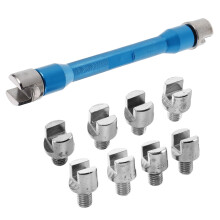 Motorcycle Wrench Double Plug Tire Tool 15x10.5x2.5 cm Blue