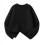 Black Boy's Boat Neck Long Sleeve Loose Top 1