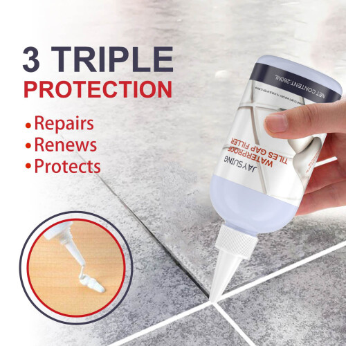 White Pre-Mixed Grout Repair Filler 260ml 1