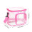 Clear PVC Lunch Bag with Zipper Front Pocket Adjustable 2