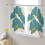 Sheer Curtains Ginkgo Biloba Marble Texture 52x54 in 2 3
