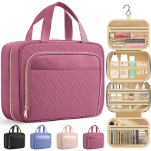 Travel Toiletry Bag Rosewood 12.6 x 4.3 x 9.9 inches