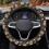 Skull and Daisy Steering Wheel Cover Flannel 1 Pack 1